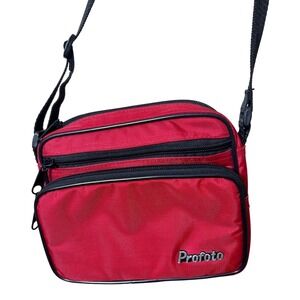 Profoto Red Crossbody Camera Bag Small Utility Techwear Gorpcore Streetwear